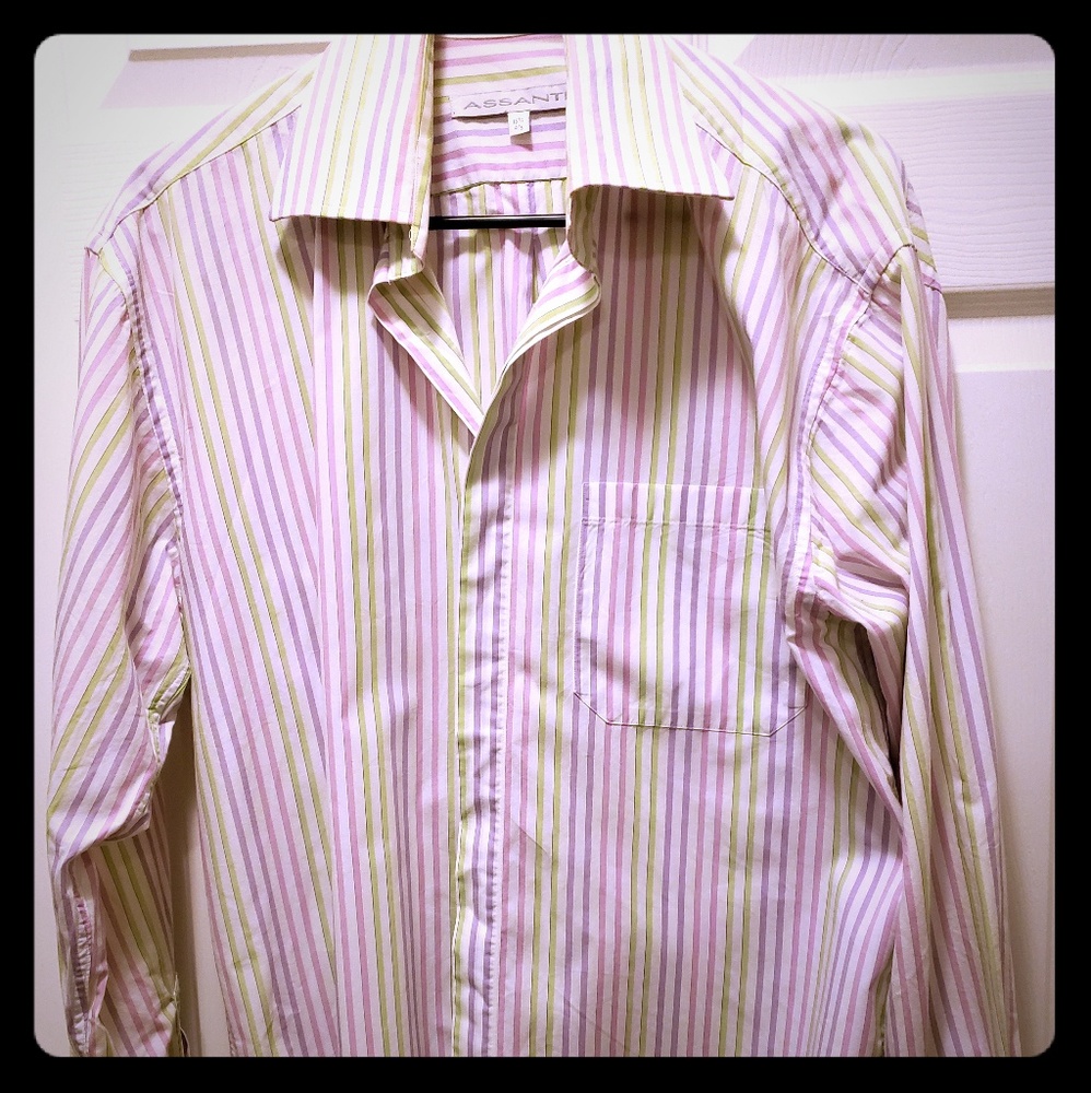 Multi-colored Striped Men's Shirt by Assante